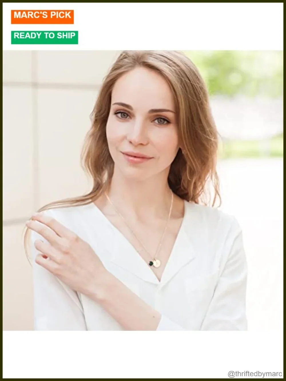 Initial Birthstone Necklace for Women, Dainty Pendant, Nickel-Free Gold Plated,